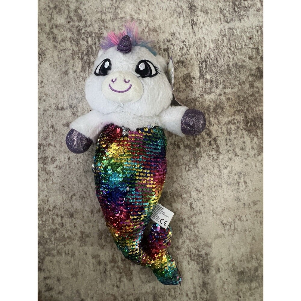 Unicorn Mermaid Colorful Plush Shiny New